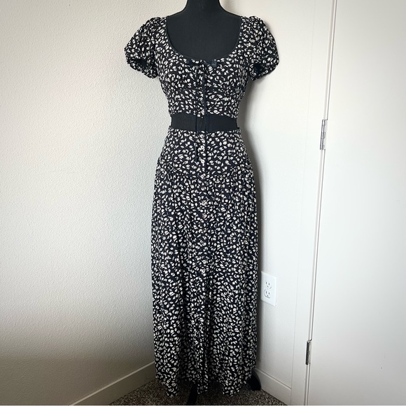 EXC • Free People Easy To Love Set in Black Floral • - Picture 2 of 12